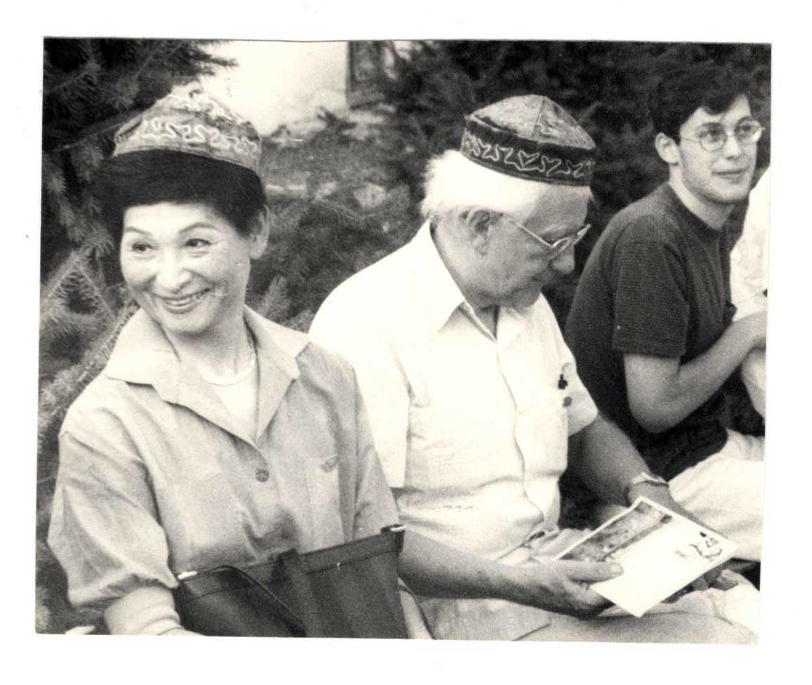 Johan Galtung and his wife Fumino